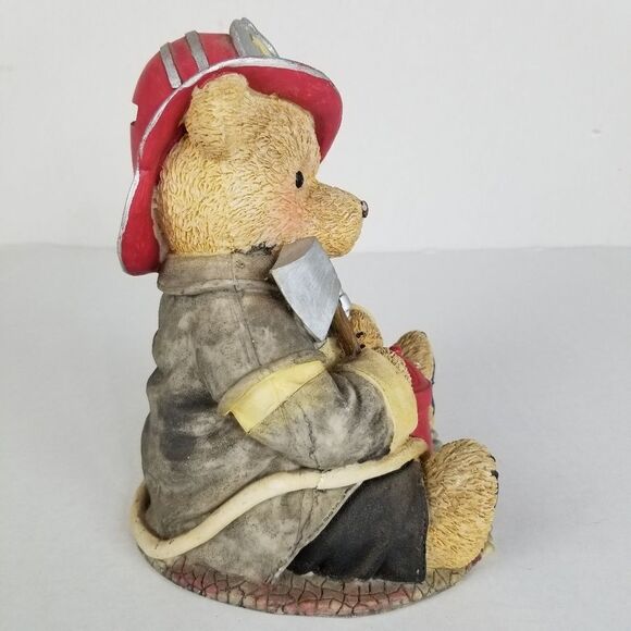 Teddy Bear Firefighter Coin Bank - Picture 4 of 10